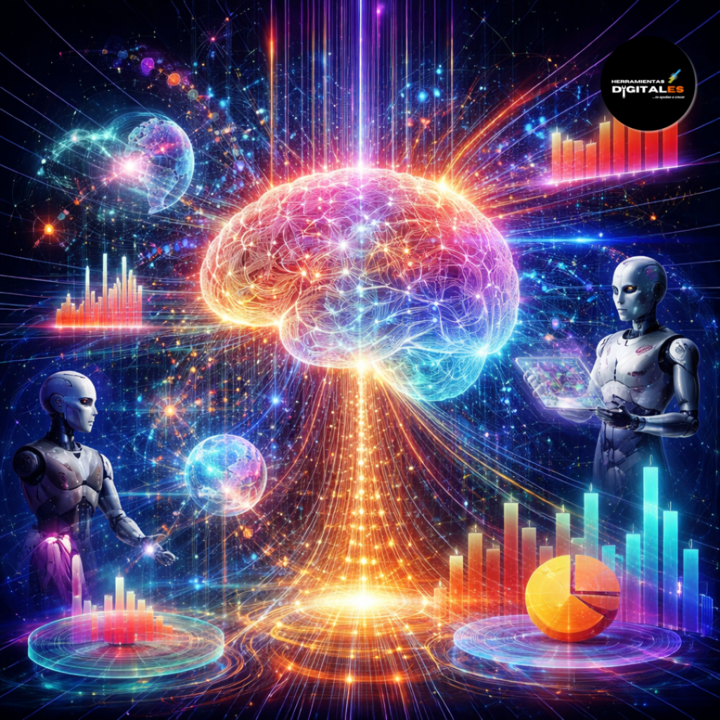 imagen de una representación de IA predictiva