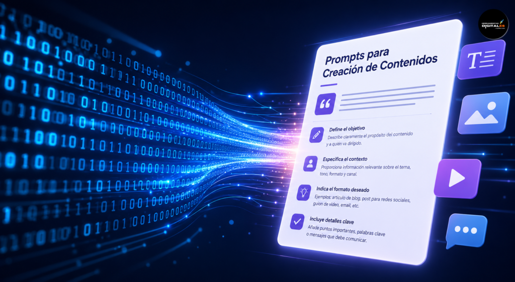 Imagen de algoritmos generando contenido
