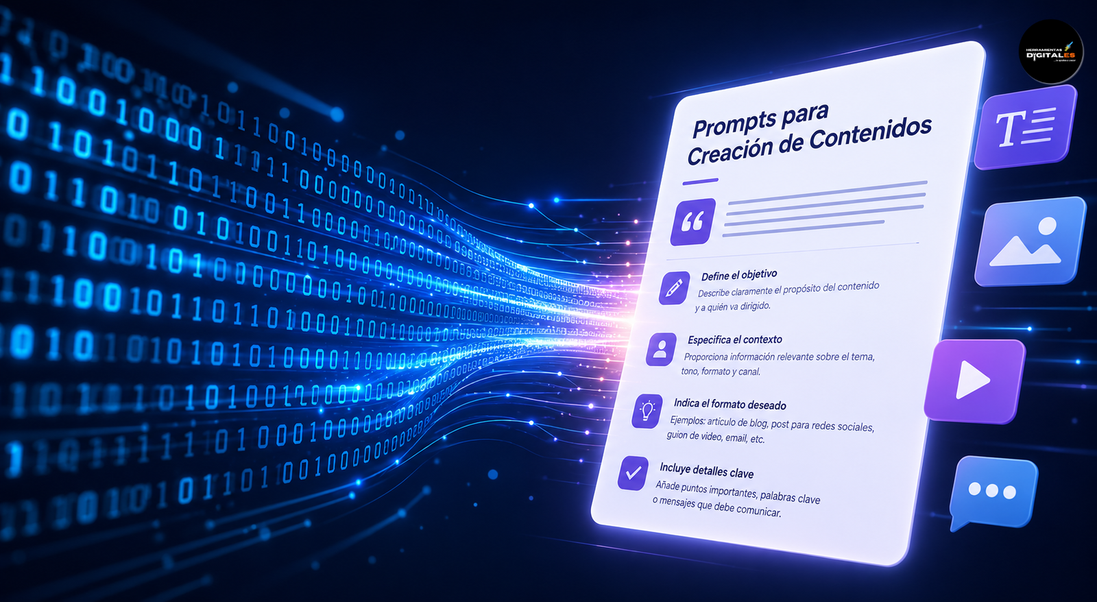 Imagen de algoritmos generando contenido