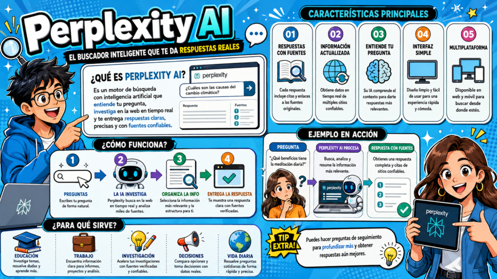 Perplexicy AI, es un motor de búsqueda con IA que busca información en tiempo real.